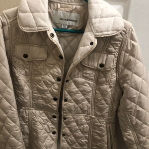 Weatherproof light puffer jacket size small